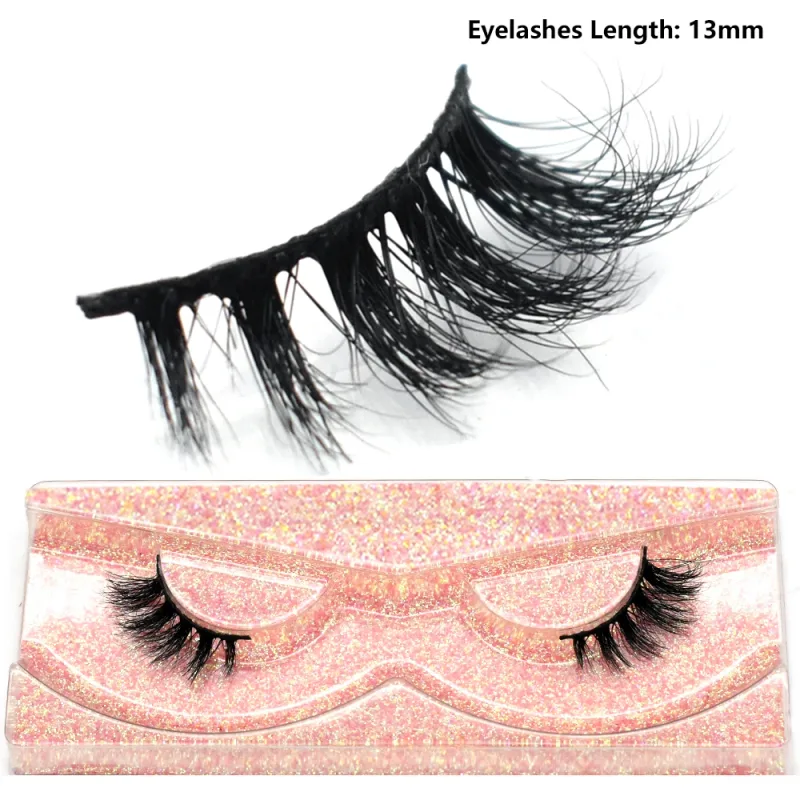 Pestañas de medio ojo, pestañas postizas cortas de visón 3D naturales, tira cruzada fina y esponjosa, pestañas postizas suaves, media extensión de pestañas, maquillaje — image 34