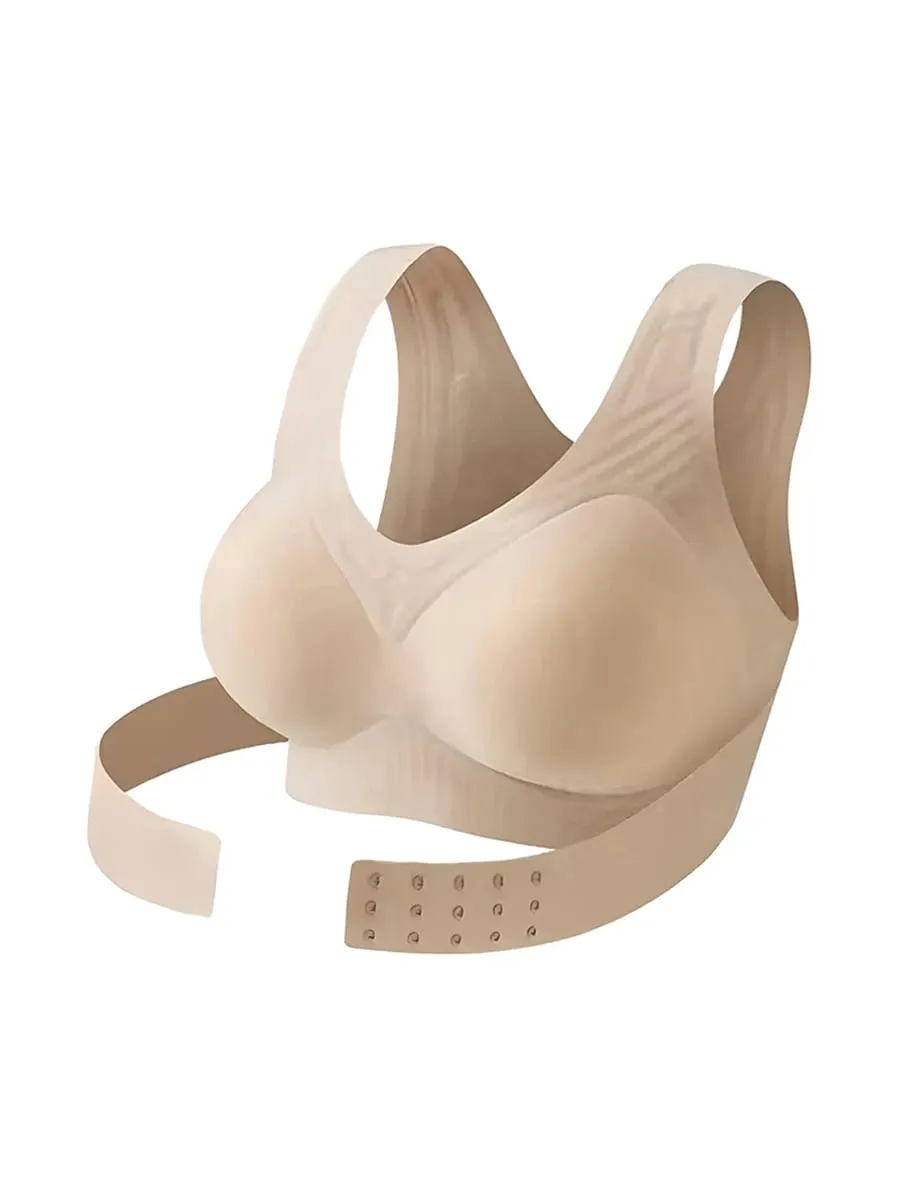 Sujetador de soporte de postura para mujer, sujetadores de postura inalámbricos con cierre frontal y espalda cruzada, soporte de cobertura completa, Bralettes de realce, soporte de postura — image 8