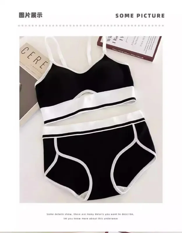 Nahtlose Sport-Bralette für Teenager, kabellos, Anti-Sagging, dünne Körbchen, kleine Bruststütze, Racerback, leichtes BH-Set, Dessous — image 13