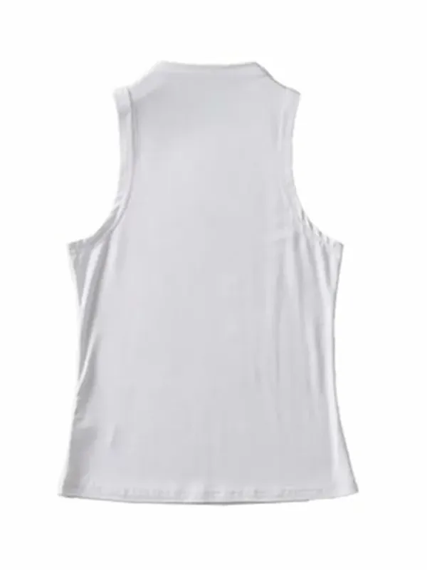 2025 sommer NEUE Ankunft Frauen Einfarbig Kausalen Sexy Croped-Top Ärmellose Tank Streetwear — image 10