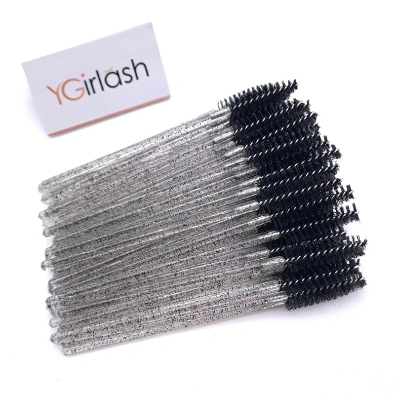 YGirlash 50Pcs Lash Swans Aplikator Bulu Mata Kristal Pemegang Berlian Pakai Nilon Tongkat Maskara Berus Alat Kosmetik — image 8