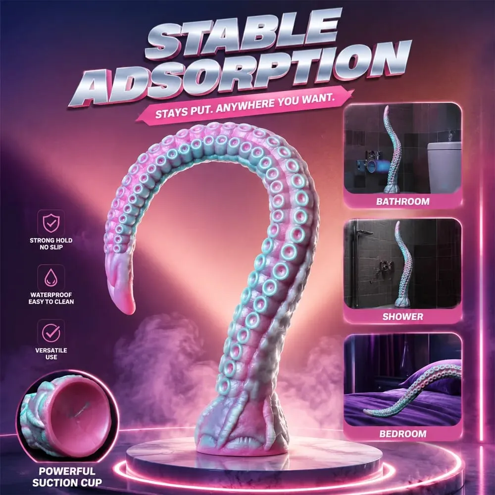 Fantasia tentáculo vibrador de silicone macio plugue anal massageador de próstata enorme pênis falso estimulação do ponto g masturbador brinquedos sexuais adultos — image 4