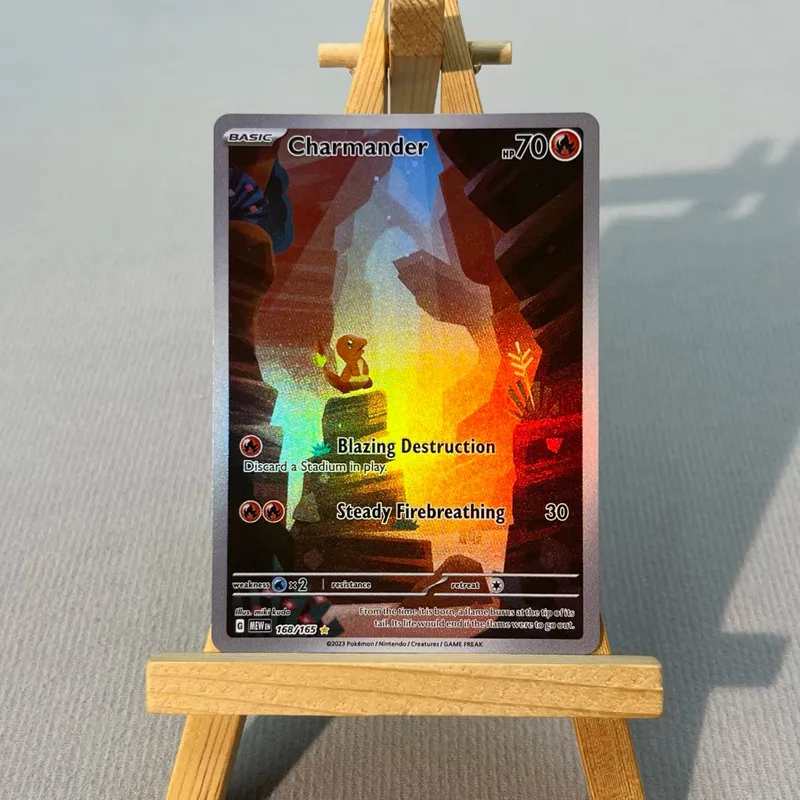 MEW PTCG13-003 Tcg proxy PKM Cards Charizard ex Bulbasaur Charmeleon Rare Collection Battle Toys Gifts for Hobbies home play — image 5