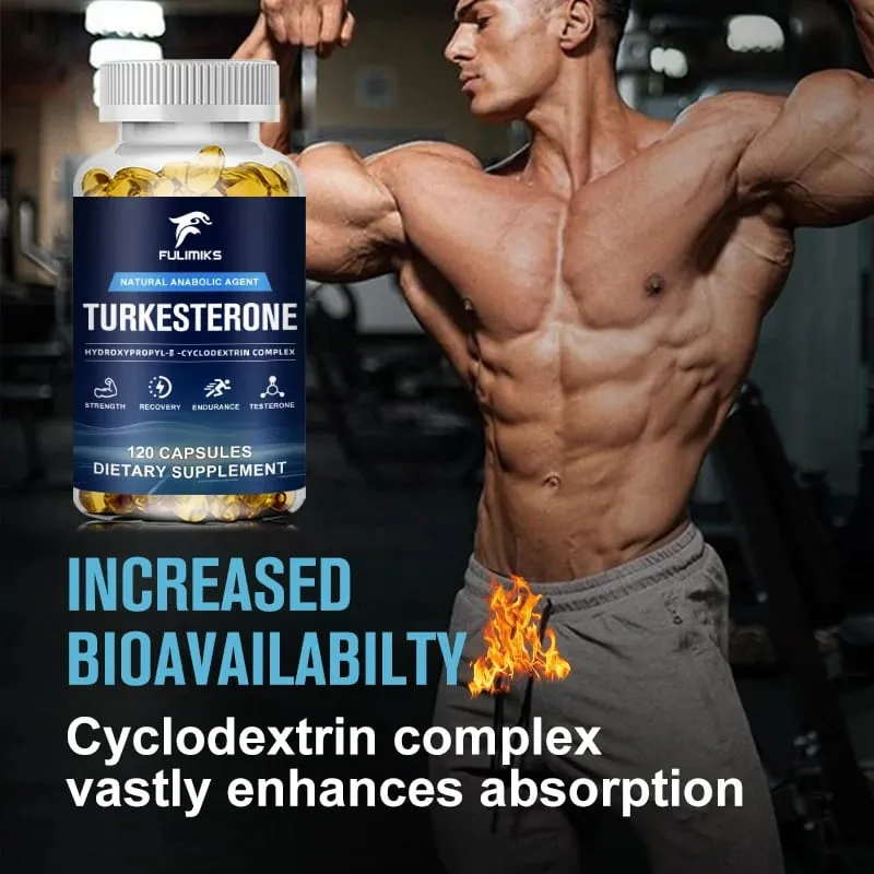 Turkesterone - 에너지 부스트 지구력 향상 에너지 및 근육 건강 지원 - 건강 보조 식품 - 120 캡슐 — image 7