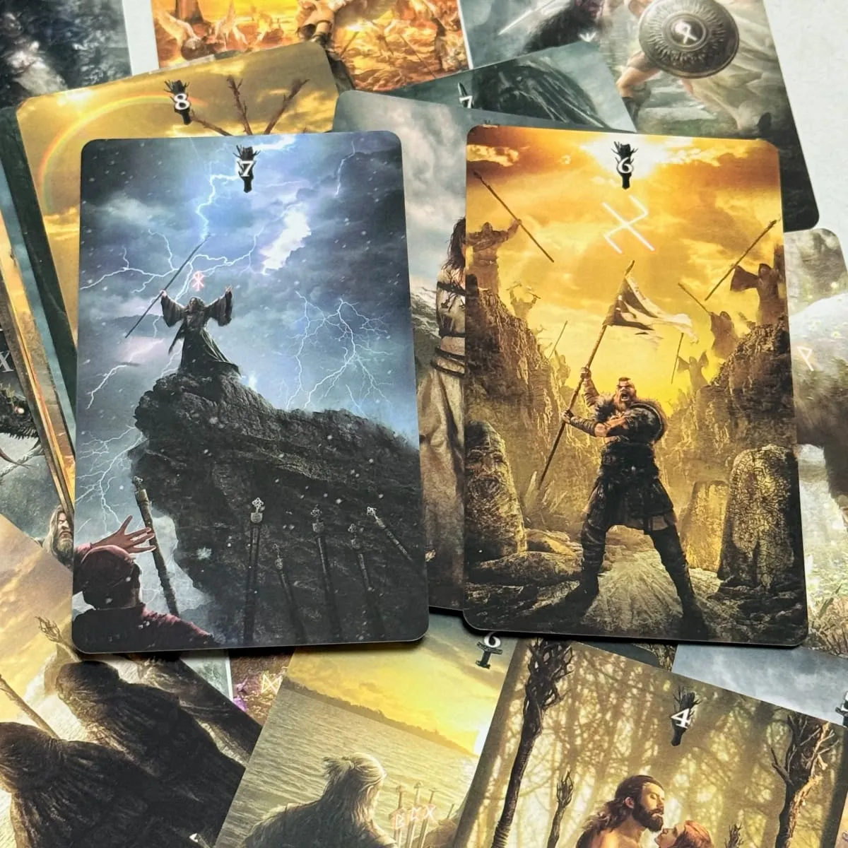 Kad Tarot Runic Versi Rusia 80 Kad Permainan Papan — image 6