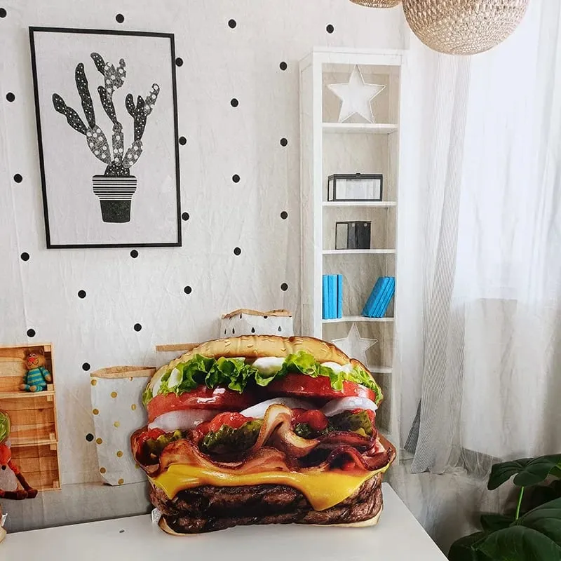 Plněný polštář na hamburger s přikrývkou a polštářkem 2v1 — image 15