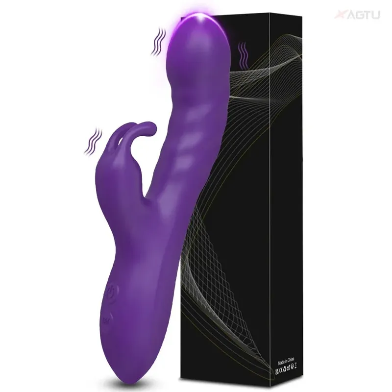 Potente vibratore del coniglio Donne G-Spot stimolatore clitorideo Vagina capezzolo massaggiatore Dildo Masturbatore femminile Giocattolo adulto del sesso — image 11
