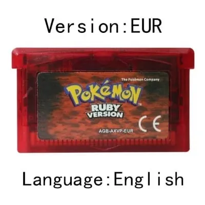 GBA jeu Pokemon série cartouche de jeu vidéo carte de Console Pokemon émeraude rouge feu rubis feuille vert saphir multi-langue — image 15