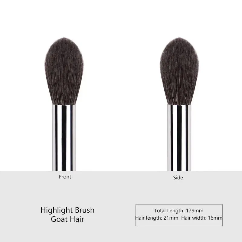 1 pezzo di fascia alta per peli di animali, dettaglio, ombretto, pennelli per trucco, evidenzia i pennelli per trucco, ombretto, per nascondere la bellezza della matita con manico in ebano — image 10