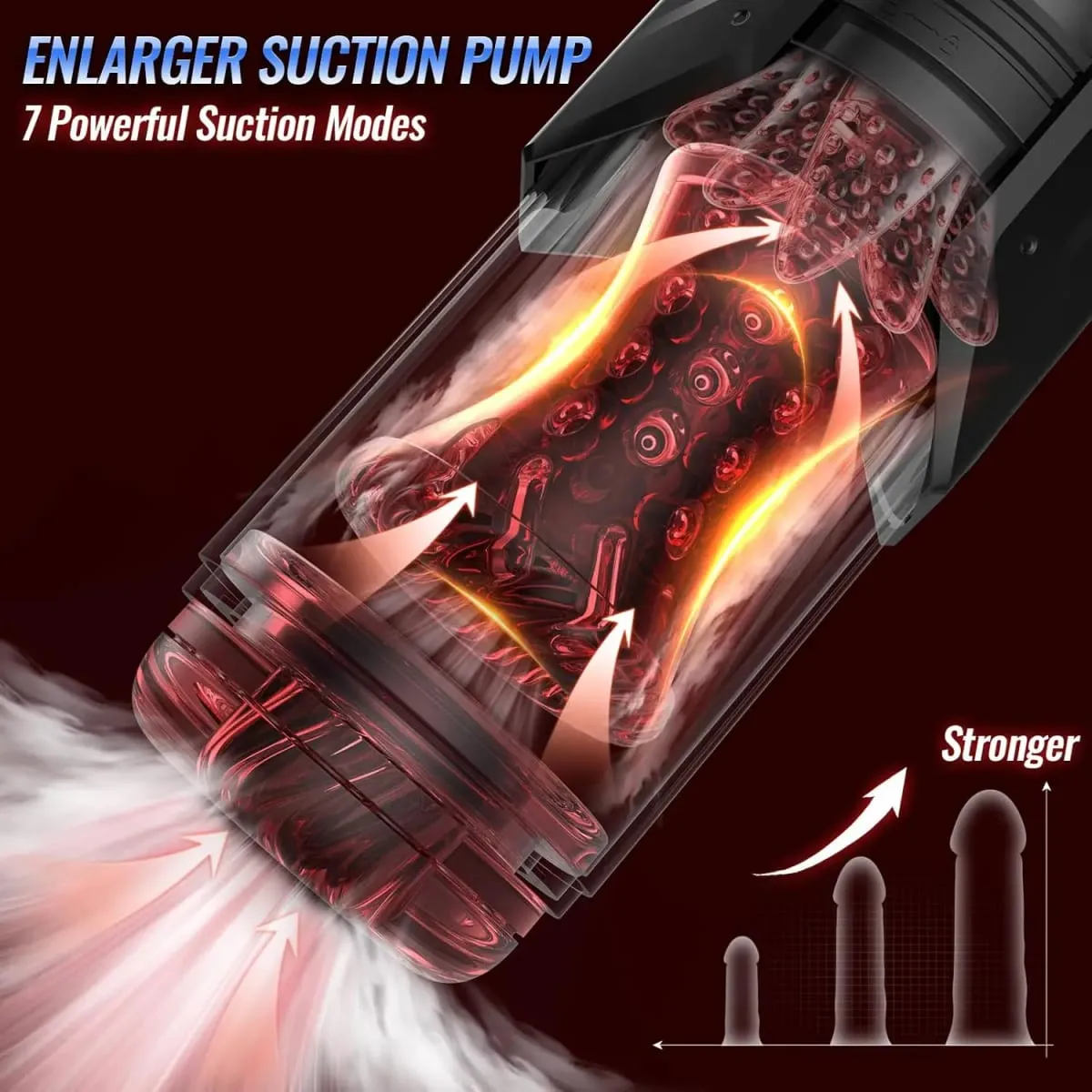 Masturbador masculino automático controlado por aplicativo, 7 modos de bolso vibratório, textura 3D realista, Stroker apertado, brinquedo sexual pro — image 2