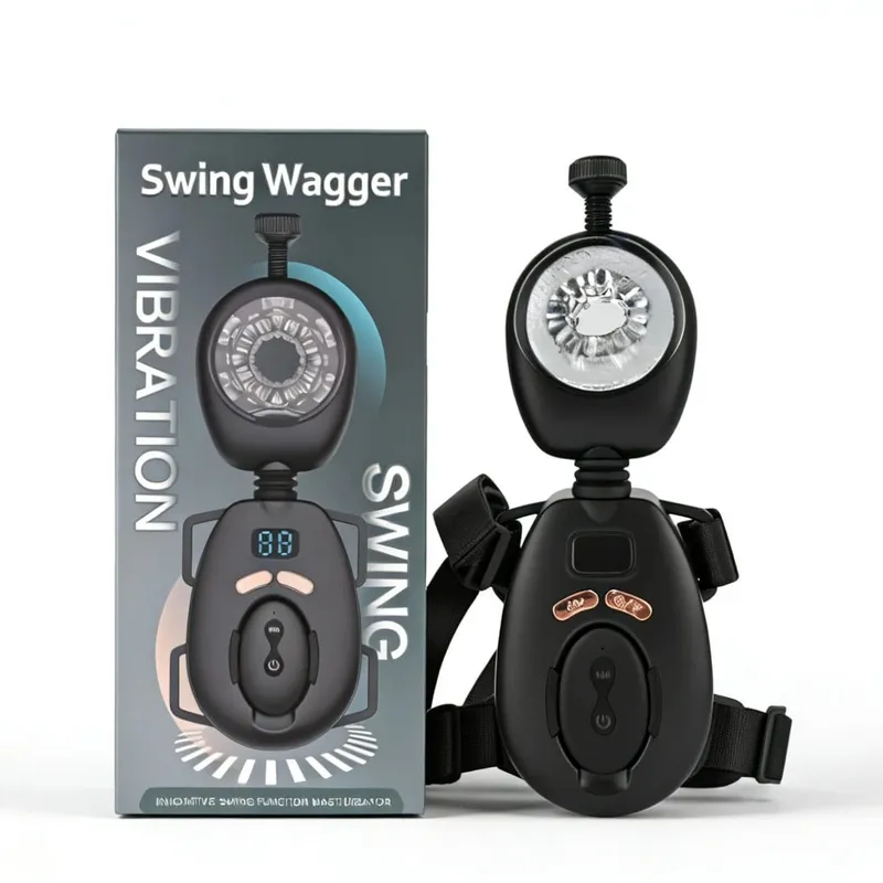 Masturbador masculino de balanço automático, masturbador vibratório de impulso para homens, brinquedo sexual adulto de bolso