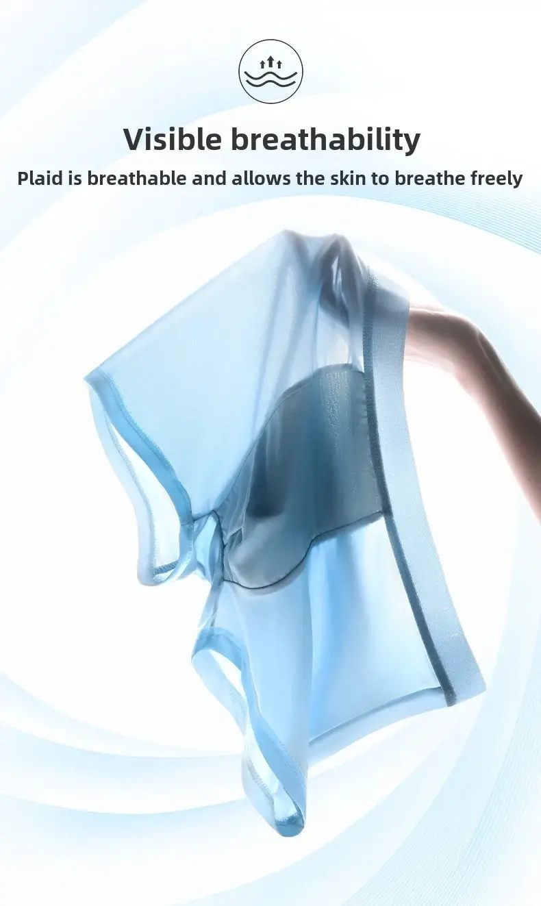 Men's Ice Silk Boxer Shorts 4/8-Pack Breathable Cooling Underwear Soft Summer Underpants Stretch Comfort L-6XL Sexy Design — image 4