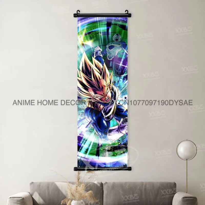 Dragon Ball Posters Anime Figures Wall Art Frieza Home Decor VegetaIII Scrolls Picture Goku Hanging Painting Son Gohan Wallpaper — image 14