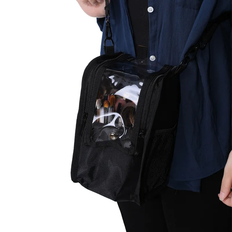 Étui à pinceaux de maquillage, organisateur, porte-pinceaux de maquillage, sac de rangement de cosmétiques d'artiste debout avec sangle, étui à outils de maquillage anti-poussière — image 6