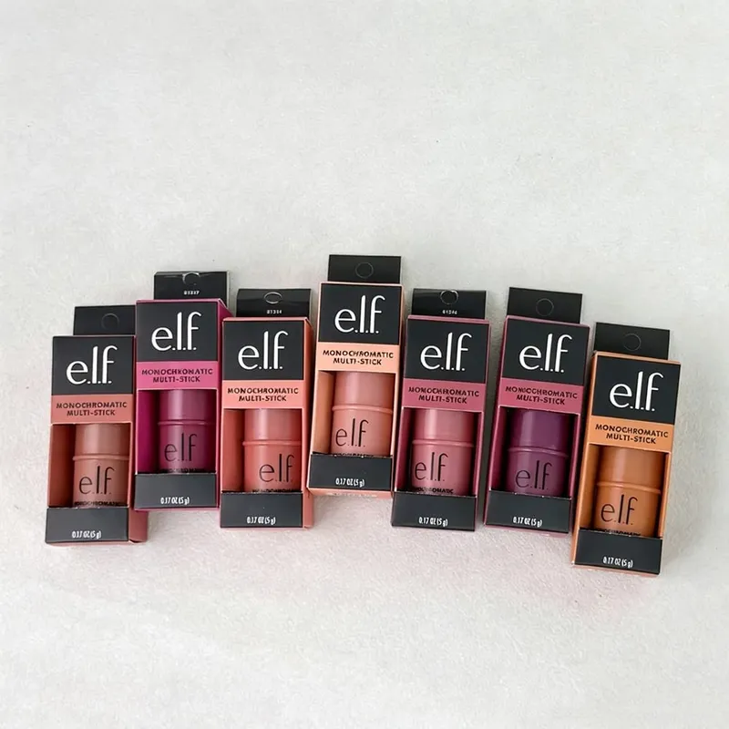 ELF Uniwersalny róż w sztyfcie „trzy w jednym” Wysoki połysk Contour Natural Nude Makeup Sztyft do makijażu ust i policzków — image 7