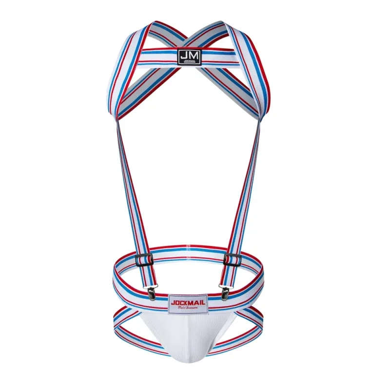 Body Harness Adjustable Elastic Band Detachable Split-type Cotton Men's Sexy Jockstrap Underwear Bodysuit Suspender Jumpsuits — image 24