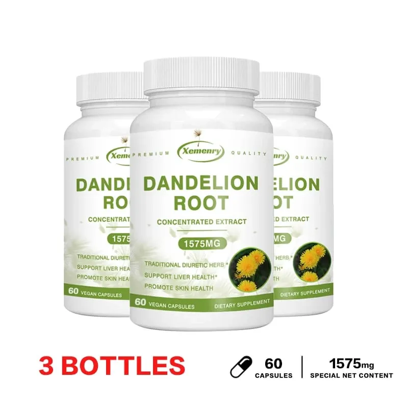 Kapsul Ekstrak Akar Dandelion untuk Perlindungan Detoks Hati Dukungan Hati Sistem Kekebalan Tubuh Yang Kuat Tekanan Darah & Gula Normal