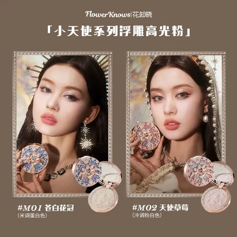 Flower Knows Set Kado Riasan Lengkap Berkilau Eyeshadow Sutra Satin Blush Lip Glaze & Concealer Cair Koleksi All-In-One — image 3