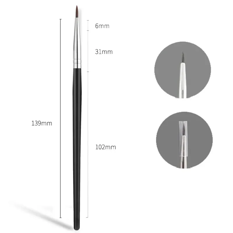 Bent Liner แปรงแต่งหน้าแปรงอายไลเนอร์มุม Fine แปรงอายไลเนอร์ Eye Contour เครื่องมือแต่งหน้าอายแชโดว์ Eye Brow แปรงเครื่องมือ — image 12