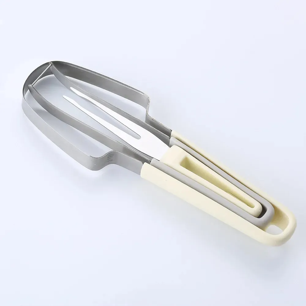 Affettatrice per anguria Stampo per ghiaccioli 3 in 1 Paletta per melone Strumento per paletta per frutta per scavare separatore di polpa Coltello da frutta creativo — image 8