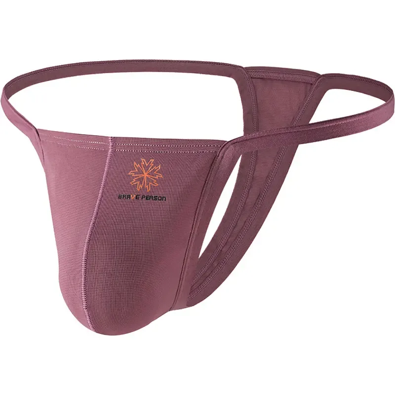 String en tissu respirant à séchage rapide pour hommes, slip confortable, sous-vêtements taille basse, vêtements d'intérieur Sexy, à la mode, pour personnes courageuses — image 1