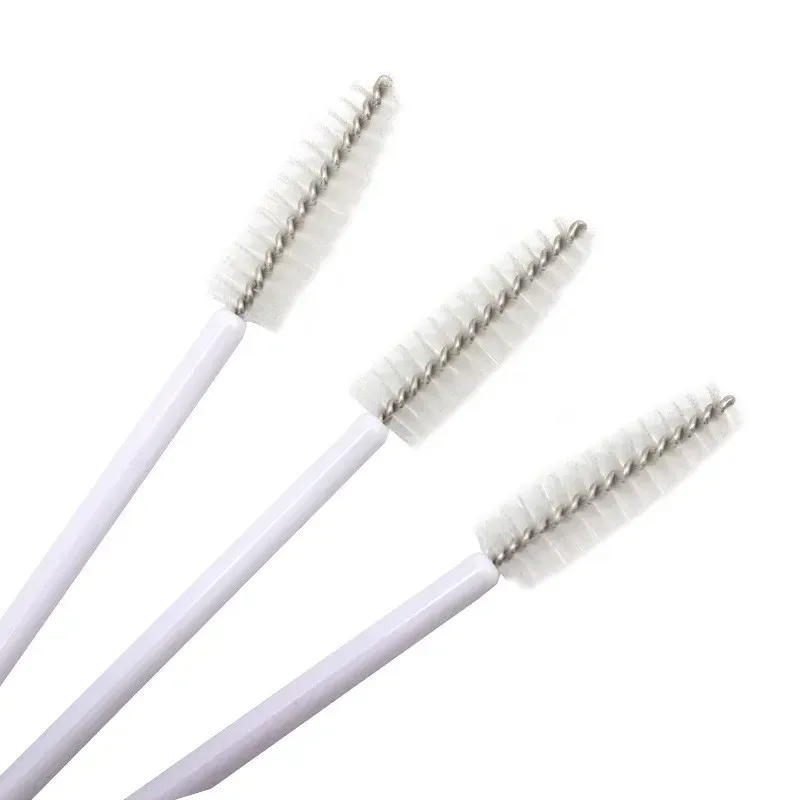 50 pièces pour greffer des cils Extension femmes pinceaux de maquillage outils jetables en Nylon Mascara baguette applicateur pinceaux à cils — image 7