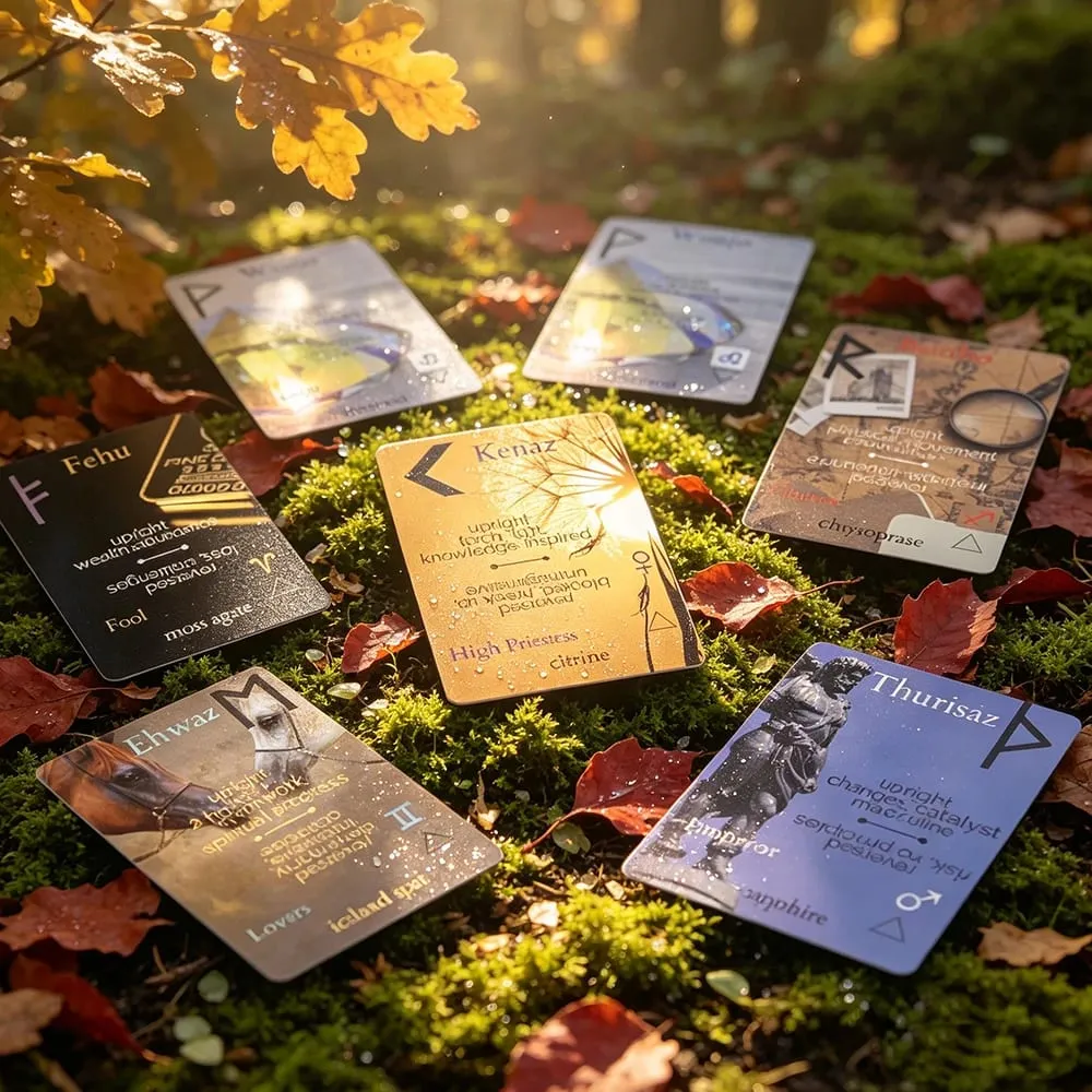 Mazzo di rune di saggezza antica A 25 carte oracolo di rune Carte di divinazione per ispirare la tua vita e il tuo destino Carte da gioco — image 5