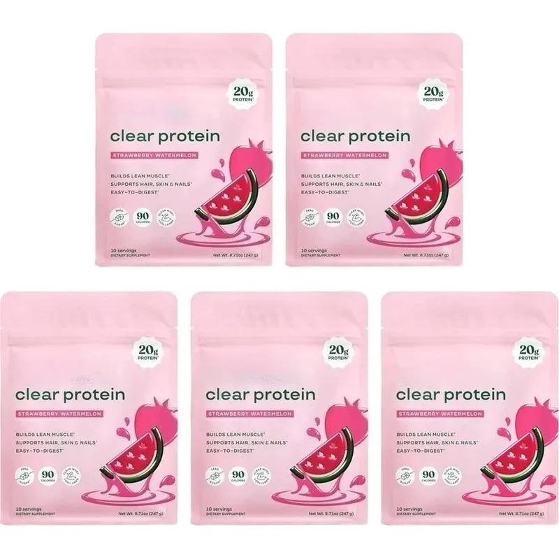 Polvere proteica trasparente con 20 g di proteine per porzione Miscela di enzimi digestivi e peptidi di collagene bovino - 10 porzioni — image 11