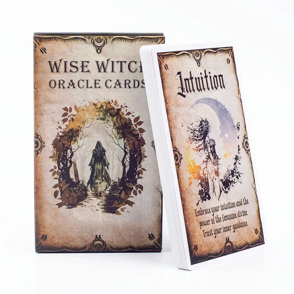Bilge Cadı Oracle Kartları 20 Adet İngilizce Sürüm Kader Kehanet Tarot Kartları Falcılık Kart Oyunları Parti Masa Oyunu 12x7 cm — image 2