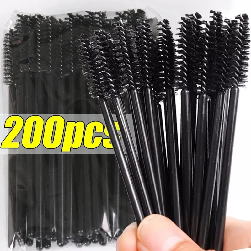Sort øjenbryn Perm Makeup Brush Engangs øjenvippeforlængelse Brow Comb Professionel Mascara Wands Applikator Spoolere Værktøj — image 1