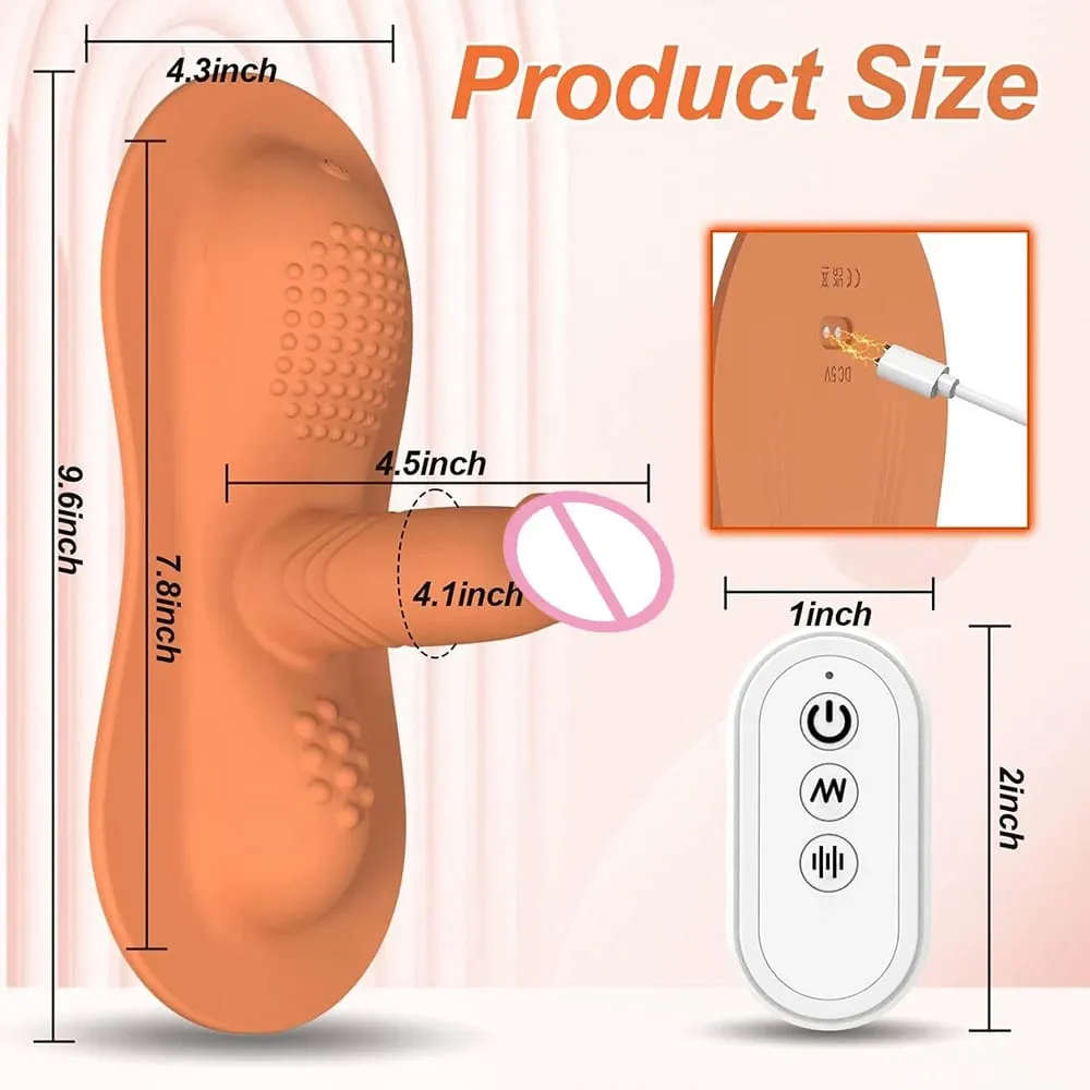 Dildo Penggetar Duduk dan Tunggang Besar dengan 10 Mod Bergetar Kawalan Jauh Kelentit Dubur G Spot Perangsang Mainan Seks Dewasa untuk Wanita Lelaki — image 3