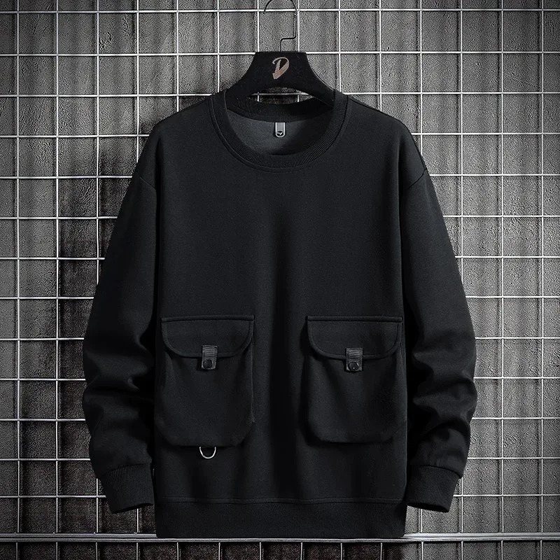 2024 Spring Men Stripe Sweatshirt Cotton Oversized Hoodies Men Long Sleeve O-Neck Pullovers Male Streetwear Fashion Tops 6Xl 8Xl — image 8