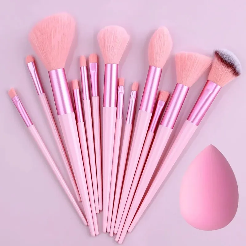 8st-20st sminkborstar set Mjuk fluffig ögonskugga Borste detalj Concealer Blush Loose Powder Foundation Highlighter Beauty Tool — image 8