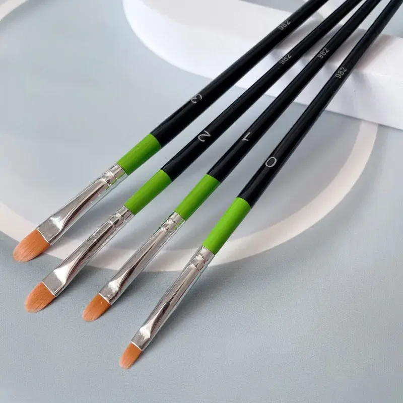 1/4/5pc Foundation Makeup brushes Maliit na Detalyadong Concealer Make up brush wood handle cosmetic tool — image 4
