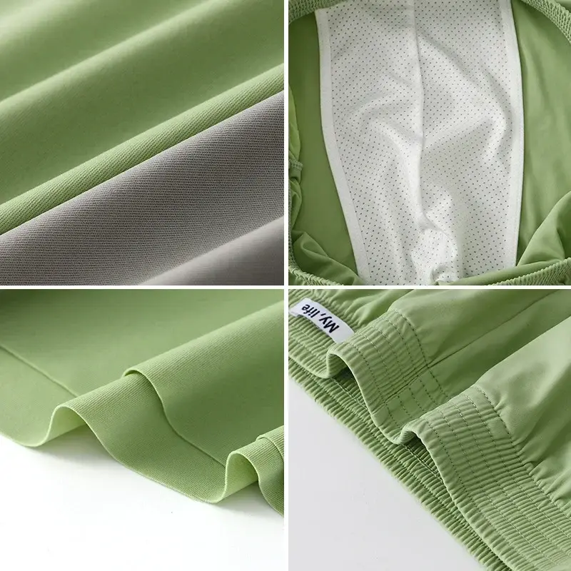 Boxer larghi in raso di seta di grandi dimensioni da uomo Estate sottile biancheria intima di seta di ghiaccio freddo Arrow Pant Seemless pigiama da notte mutandine 3256812316631462 — image 10