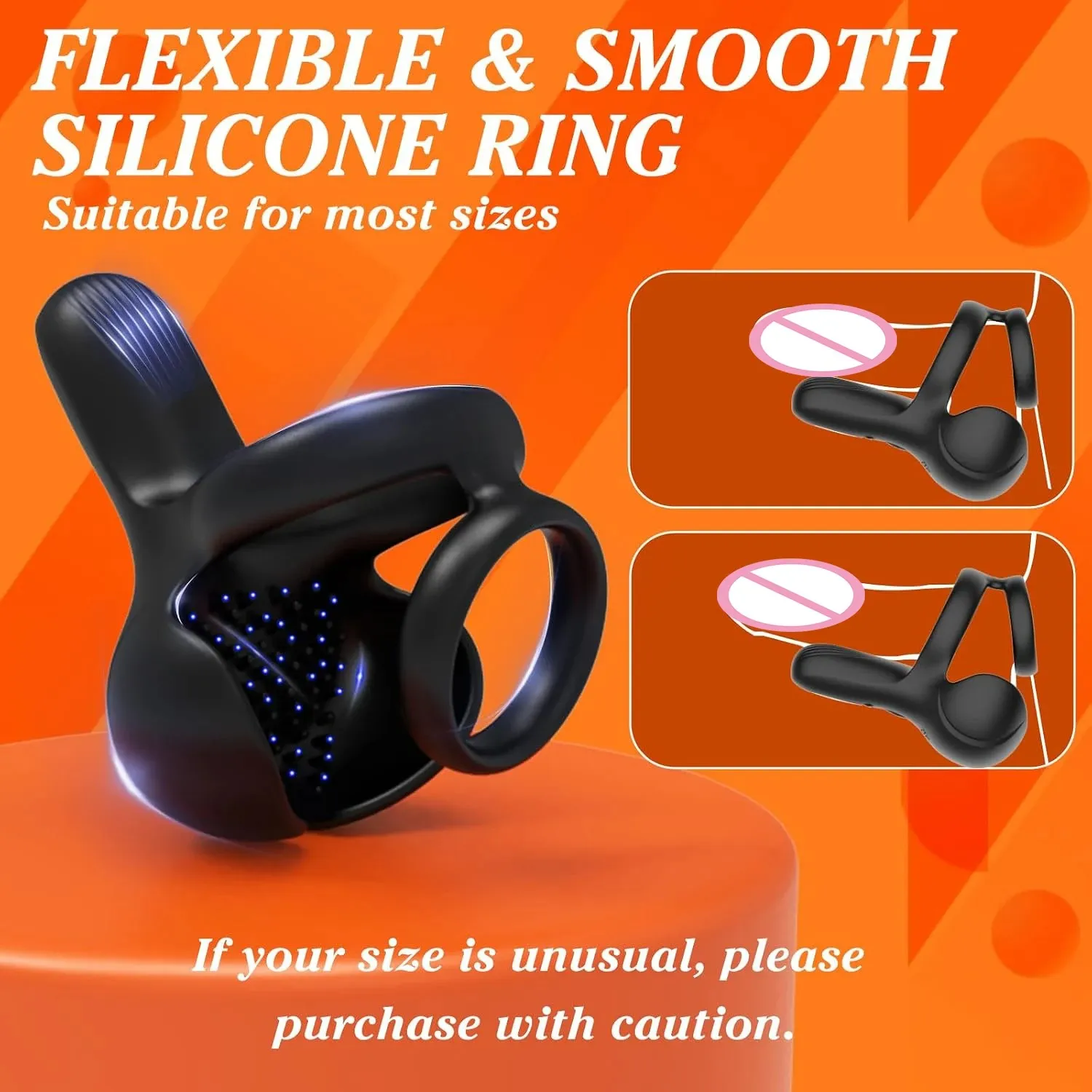Fjernbetjening Penis Cock Ring Vibrator Klitoral Stimulation Mand Ejakulationsforsinkelse Stimulator Voksen Sexlegetøj til Mænd Par 18+ — image 4