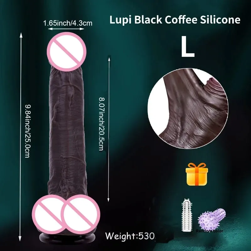 Donna Realistica Morbida Doppio Strato di Pelle di Silicone Scorrevole Prepuzio Testicoli Dildo Massaggiatore Anale Pene Butt Plug Giocattoli Adulti Del Sesso18