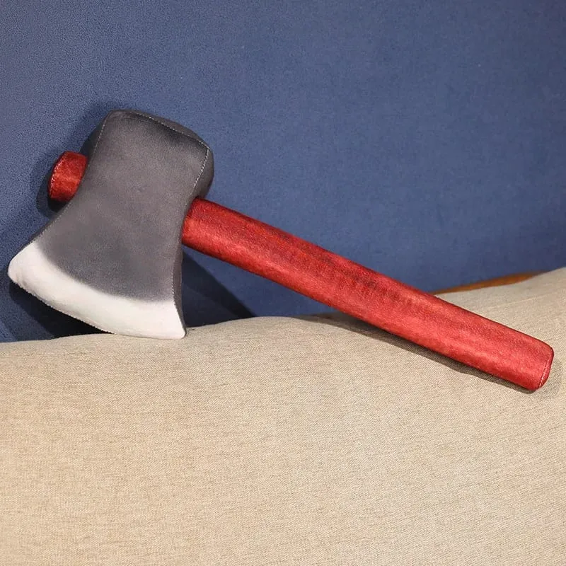 40cm bijl pluche kussen zoals echte boer werknemer gevuld instrument prop decor mannen cadeau