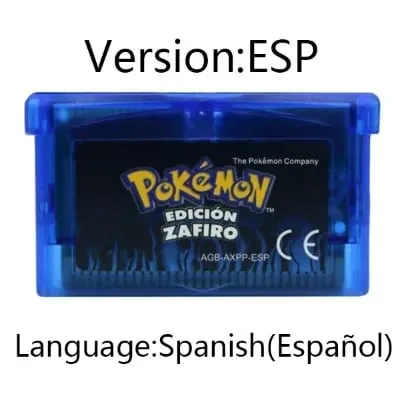 GBA jeu Pokemon série cartouche de jeu vidéo carte de Console Pokemon émeraude rouge feu rubis feuille vert saphir multi-langue — image 11