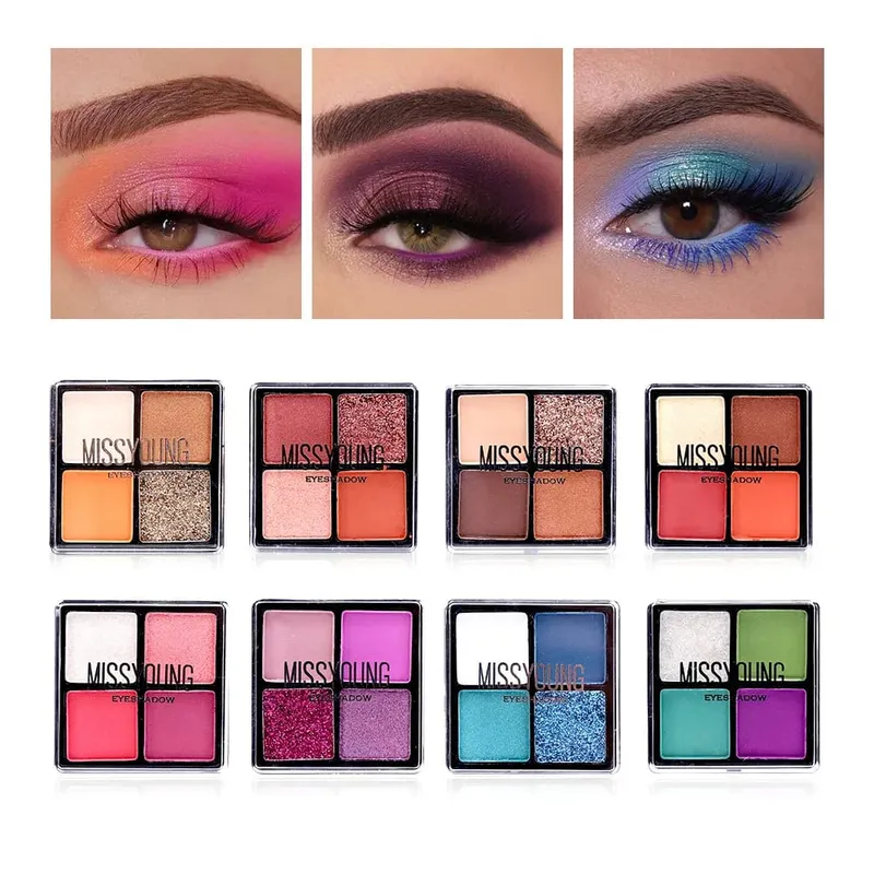 Zestaw podarunkowy do makijażu dla kobiet pełny zestaw wszystko w jednym makijaż puder do brwi szminka pędzel do błyszczyka Shimmer Glitter paleta cieni do powiek — image 6