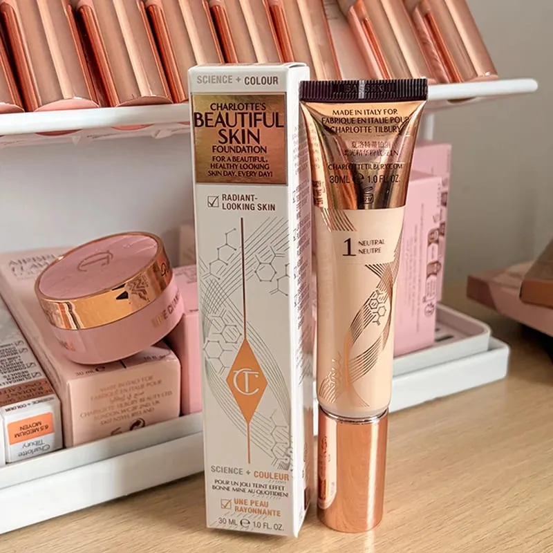 Charlotte dernier brillant à lèvres dodu hydraté Tilbury met en évidence le fond de teint liquide correcteur deux couleurs battement de coeur Blush maquillage — image 19