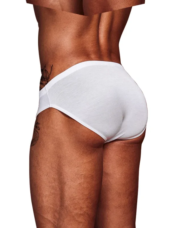 Herren-Slip aus Modal, ultradünn, nacktes Gefühl, niedrige Leibhöhe, hochelastisch, atmungsaktiv, 3D-Konvexbeutel-Unterwäsche