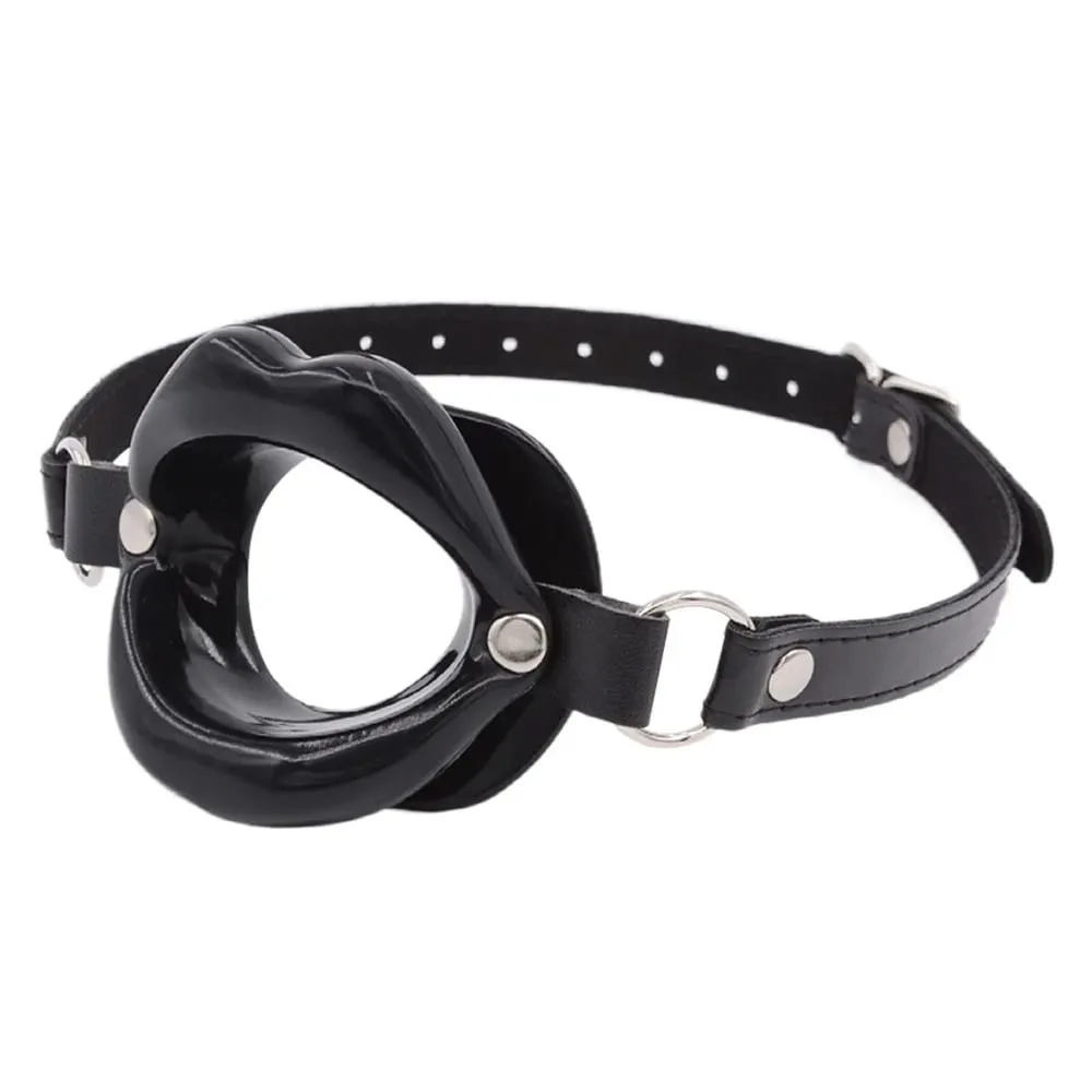 Anello per labbra in silicone per fissaggio orale Anello in silicone O-Ring Bocca aperta Gag per coppie Giocattoli sessuali BDSM Bondage Restraint Forma labbra 18+ — image 2