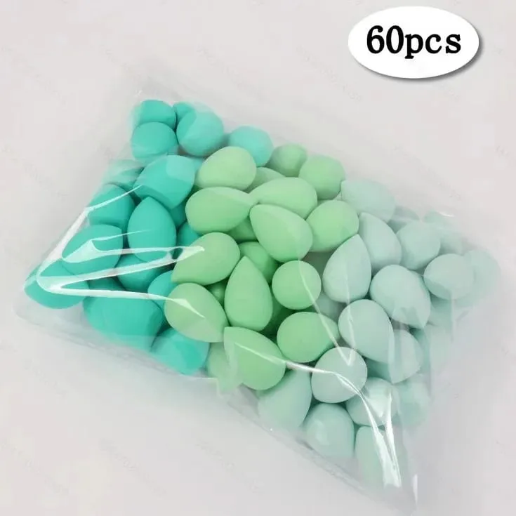 3/20/60Pcs Tragbare Wiederverwendbare Wasser Tropfen Form Mini Mixer Schwamm Schönheit Kosmetische Foundation Kosmetik Schwamm Make-up Mixer — image 11