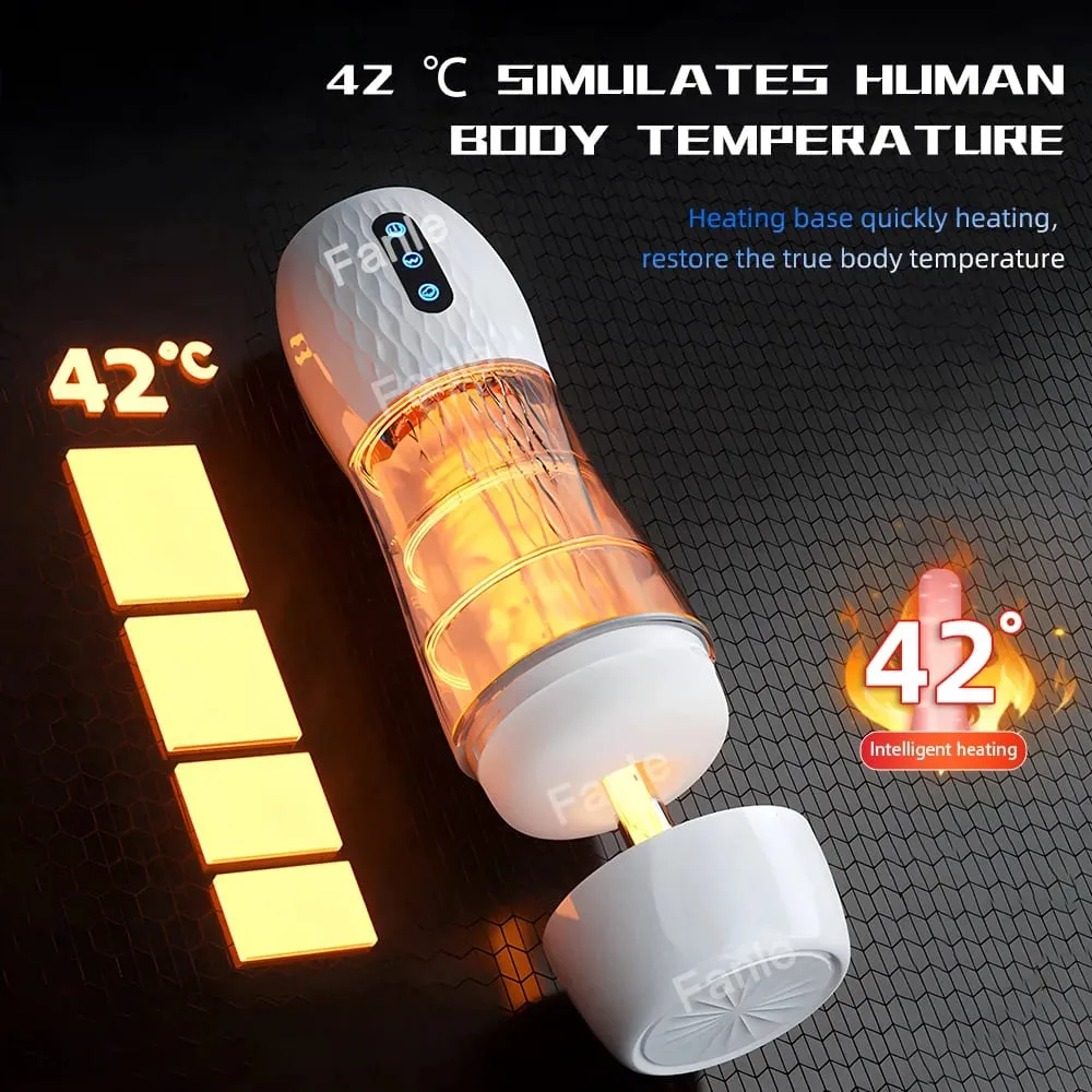 Automatische Männlich Saugen Masturbator Vibration Blowjob Maschine Heizung Masturbation Tasse Sex Spielzeug Erwachsene für Männer Masturbieren Liefert — image 4
