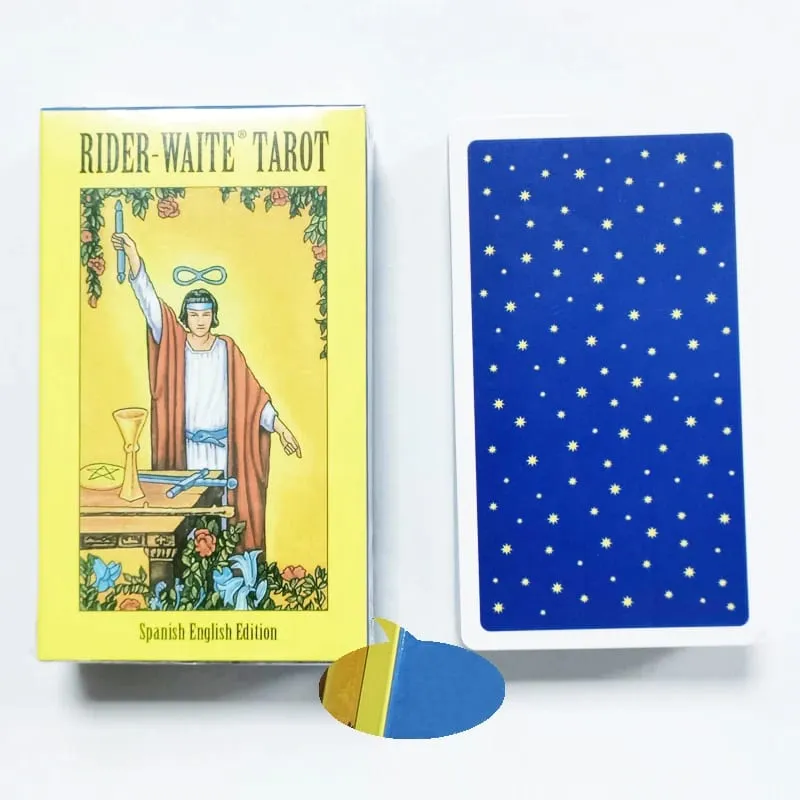 78 pièces The Rider Waite Tarot carte Divination usage personnel Tarot Deck anglais espagnol Version oracle Deck pour fille jeu de société — image 3