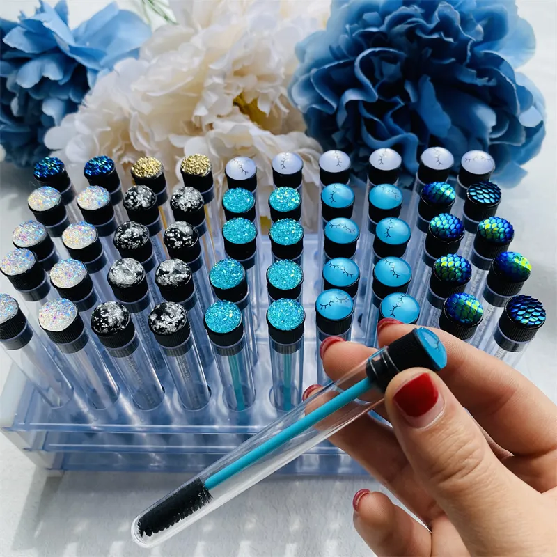 10 pz Riutilizzabile Ciglia Pennello Tubo per Estensione Ciglia Usa E Getta Mascara Bacchette Sopracciglio Applicatore Pennello Ciglia Pennelli — image 6