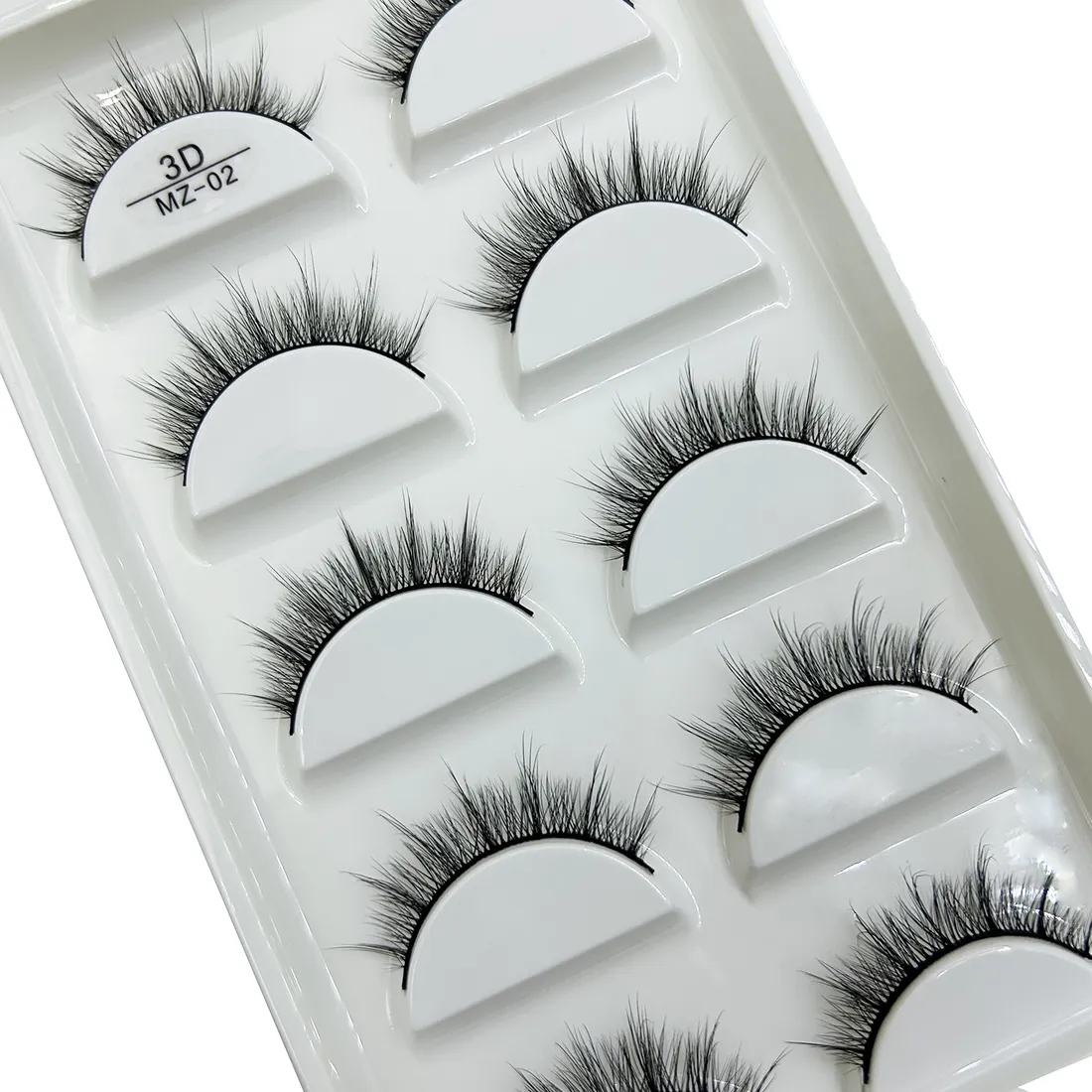 Commercio all'ingrosso 5 paia 3D visone naturale ciglia finte trucco estensione ciglia finte ciglia finte cils make up bellezza Cilios — image 7