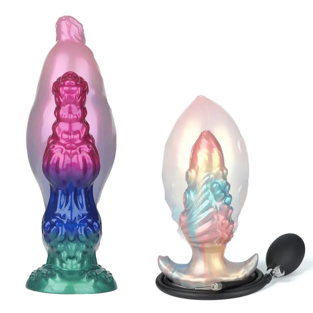 Dog Knot anální dilda nafukovací Buttplug max 11cm obrovský anální dilatační kolík sexuální hračky pro ženy muži BDSM G-Spot masáž prostaty — image 1