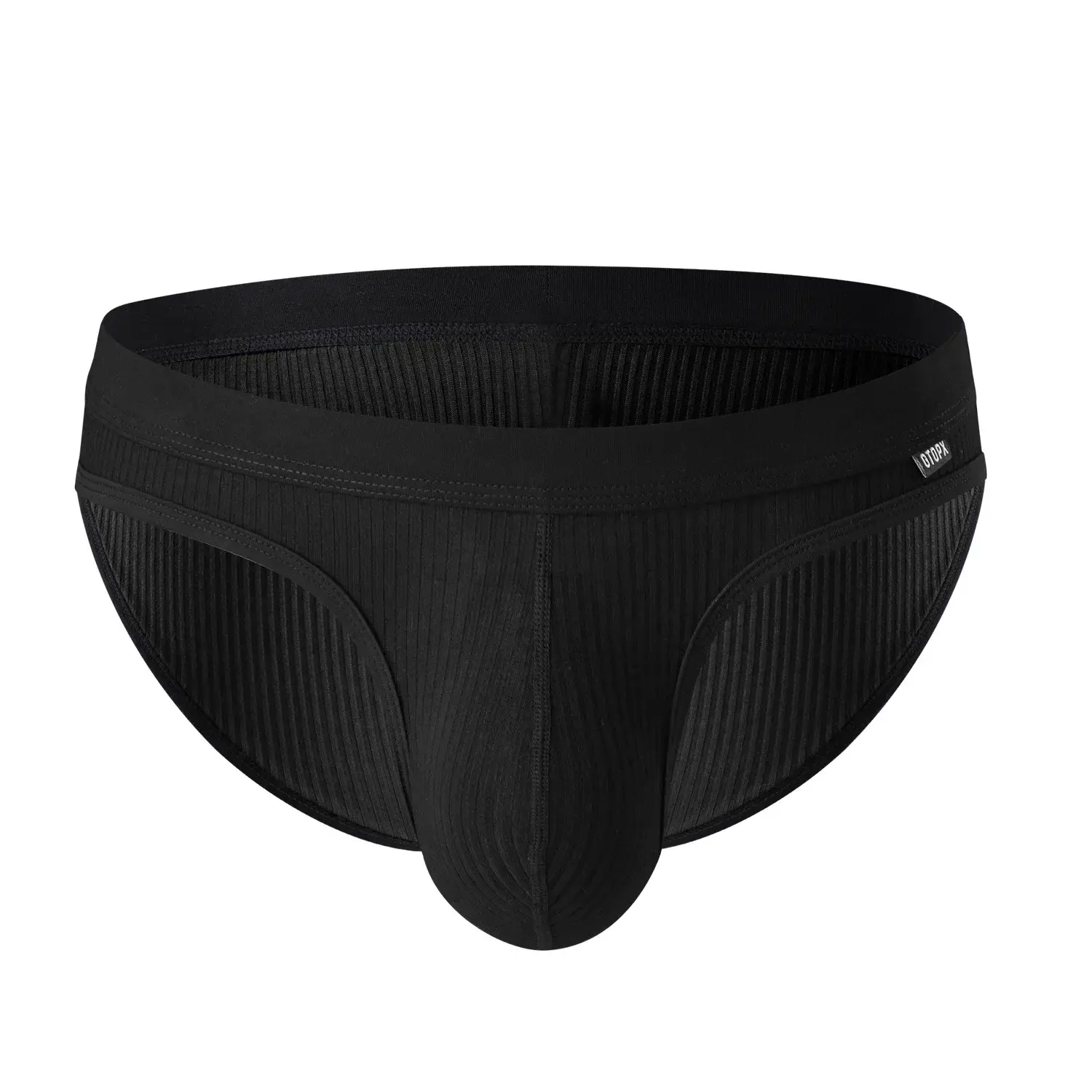 Herren-Unterwäsche, U-konvexe Beutel-Slips, atmungsaktiv, weich, elastisch, Low-Rise-Höschen für Männer, tägliche Dessous, 2er-Pack